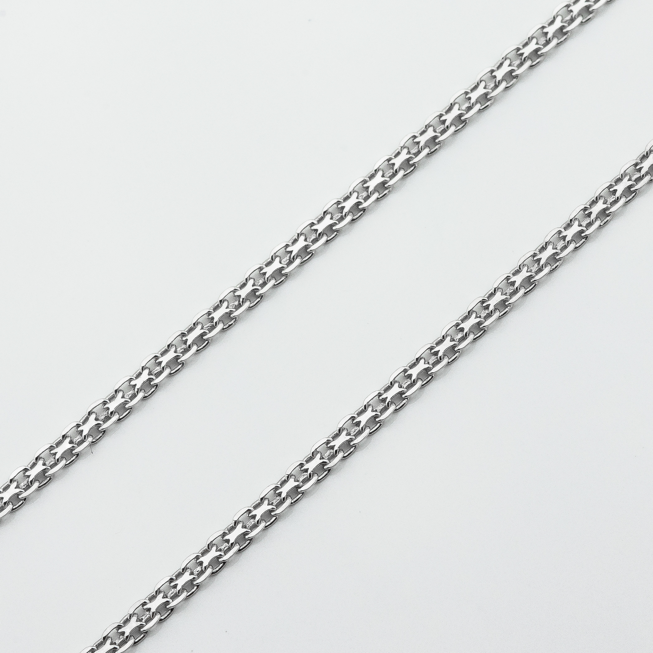 

Серебряная цепочка плетение Двойной якорь (2,25 мм) k23375-1004p3 Диамант, 55 размер