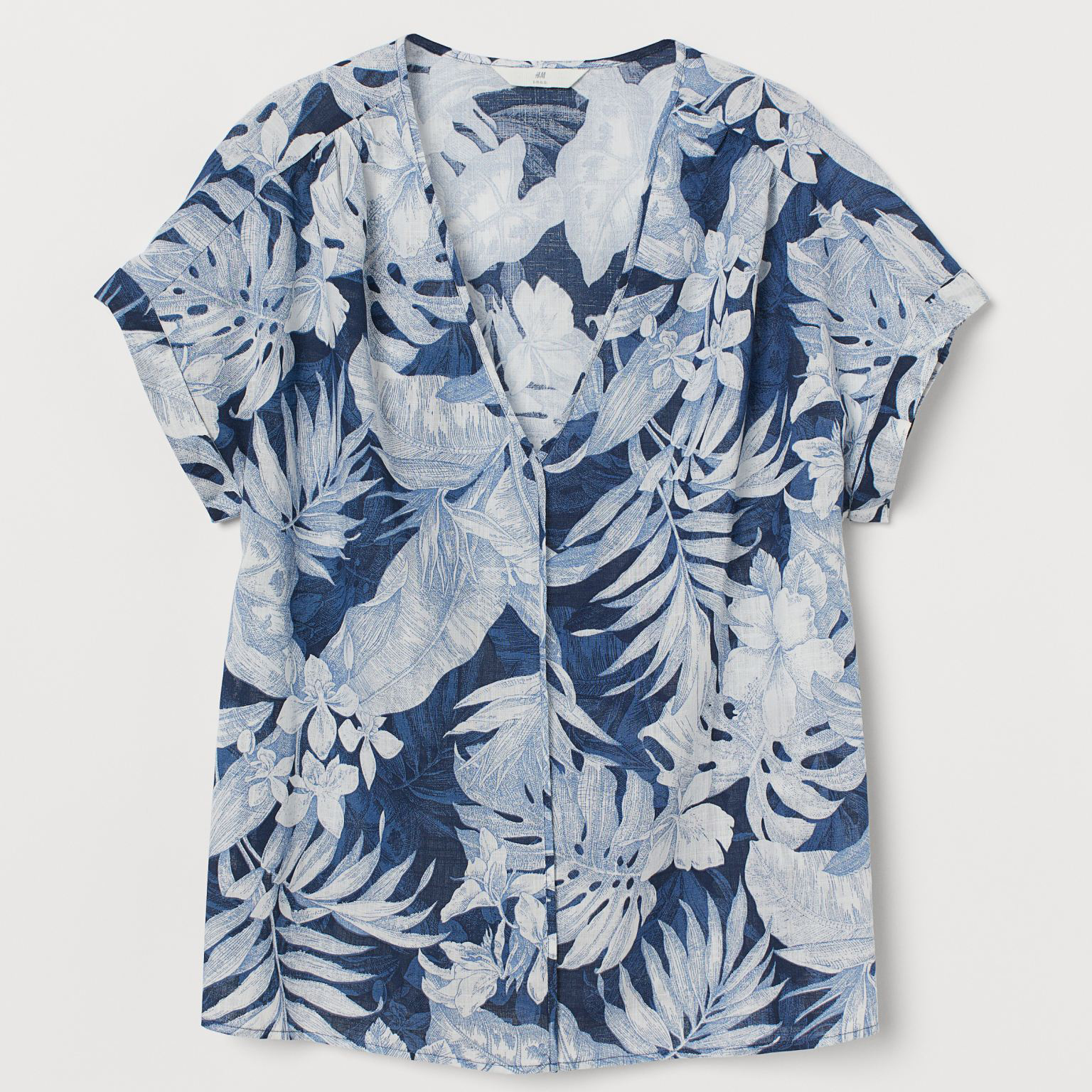 

Блузка H&M 060871690  Синяя, Блузка H&M 060871690 S Синяя
