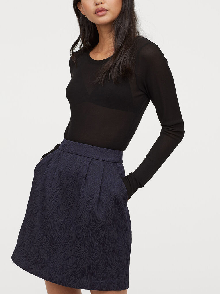 

Юбка H&M 060766829_navy  Темно-синяя, Юбка H&M 060766829_navy 36 Темно-синяя