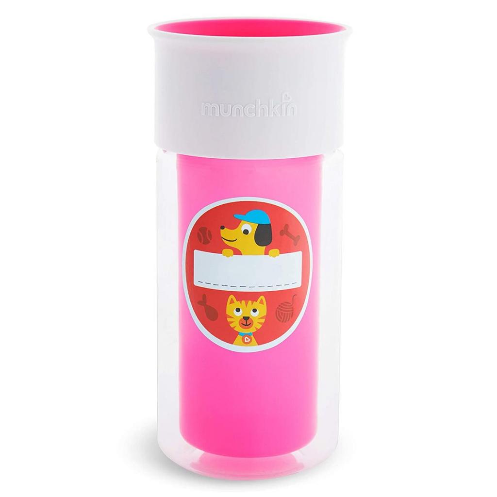 

Поильник-непроливайка Munchkin Miracle 360 Insulated Sticker 266 мл розовый (17407.02)