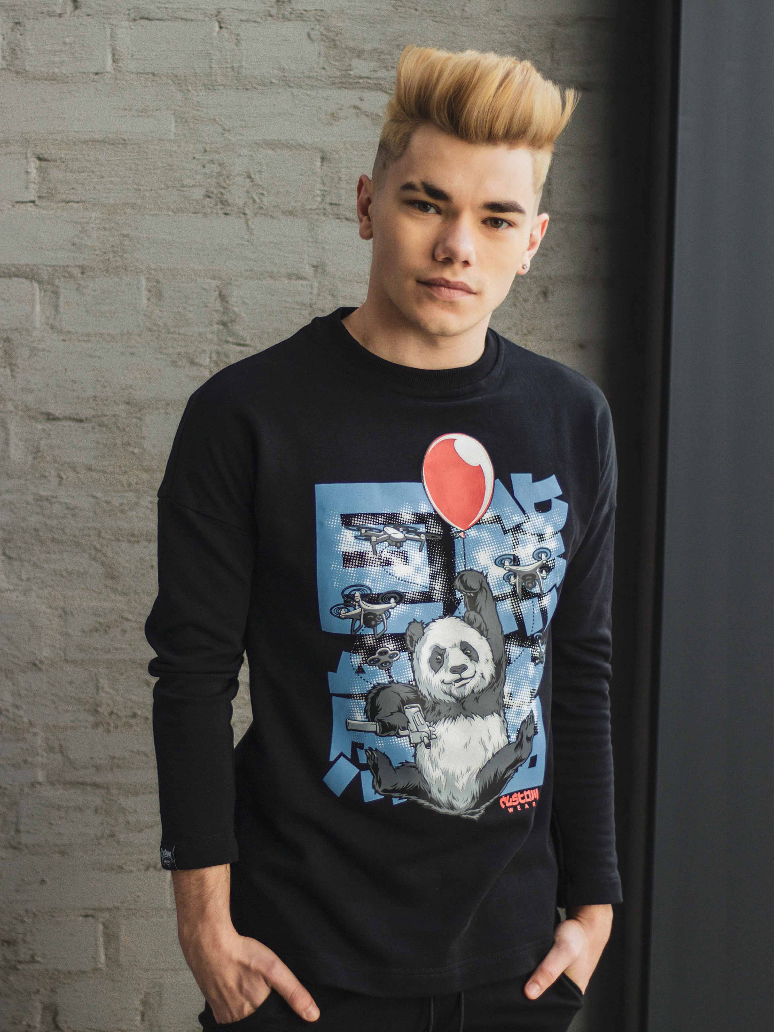 

Світшот без начосу Custom Wear Criminal Panda чорний, Світшот без начосу Custom Wear Criminal Panda чорний S