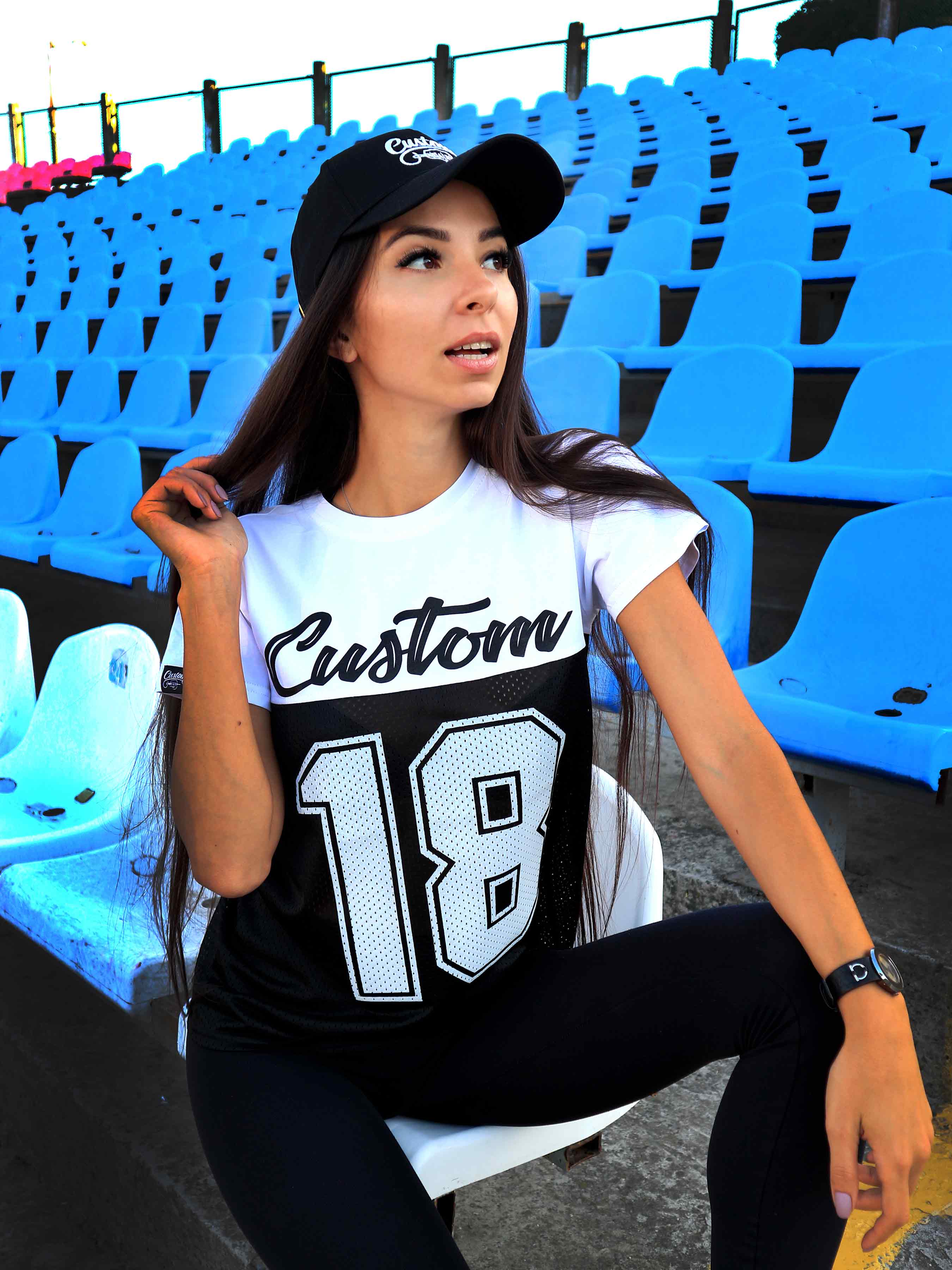 

Футболка Custom Wear College BLK/WHT, Футболка Custom Wear College BLK/WHT S