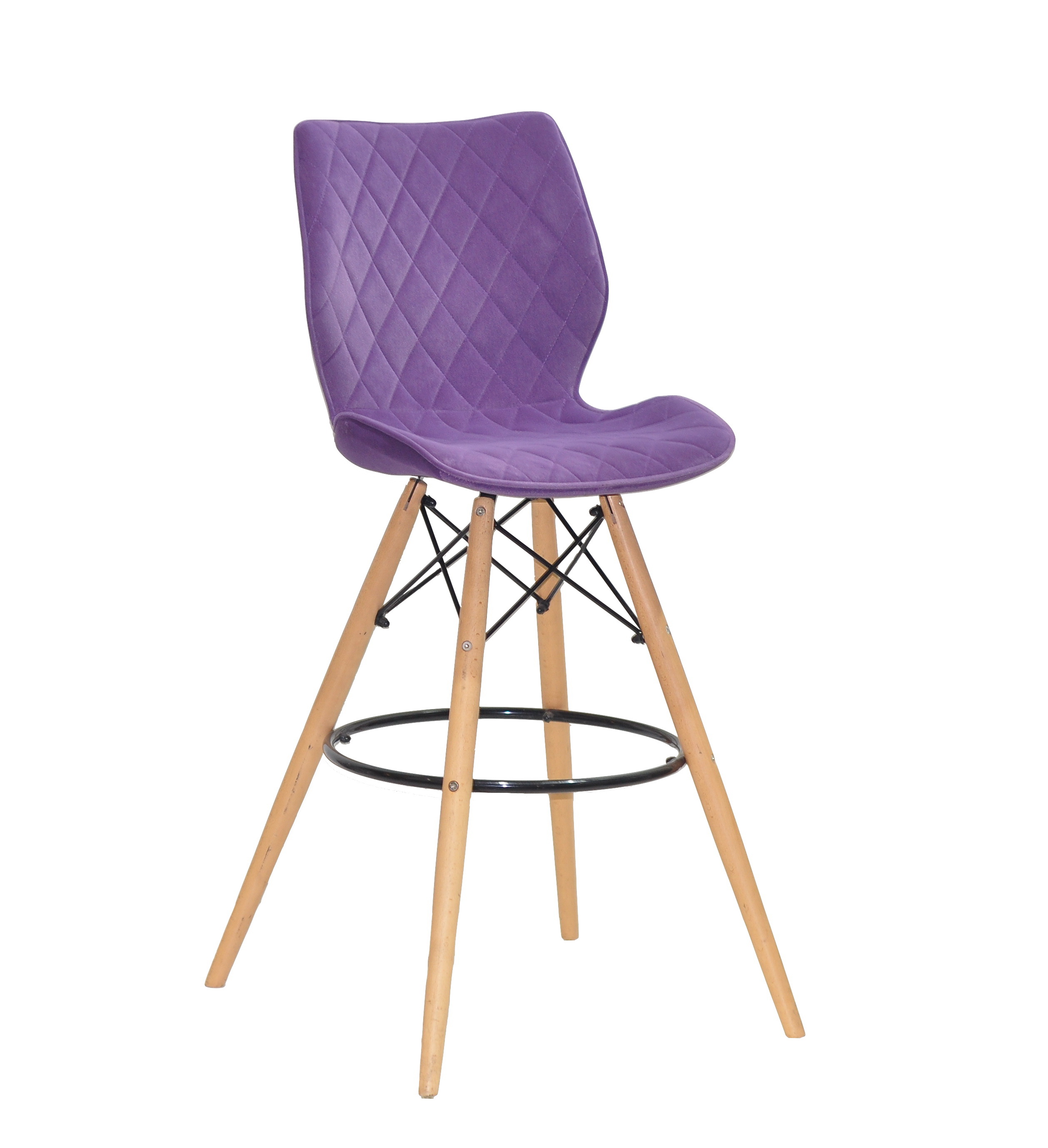 

Стул Nolan BAR 75 Бархат Onder Mebli Пурпурный B-1013