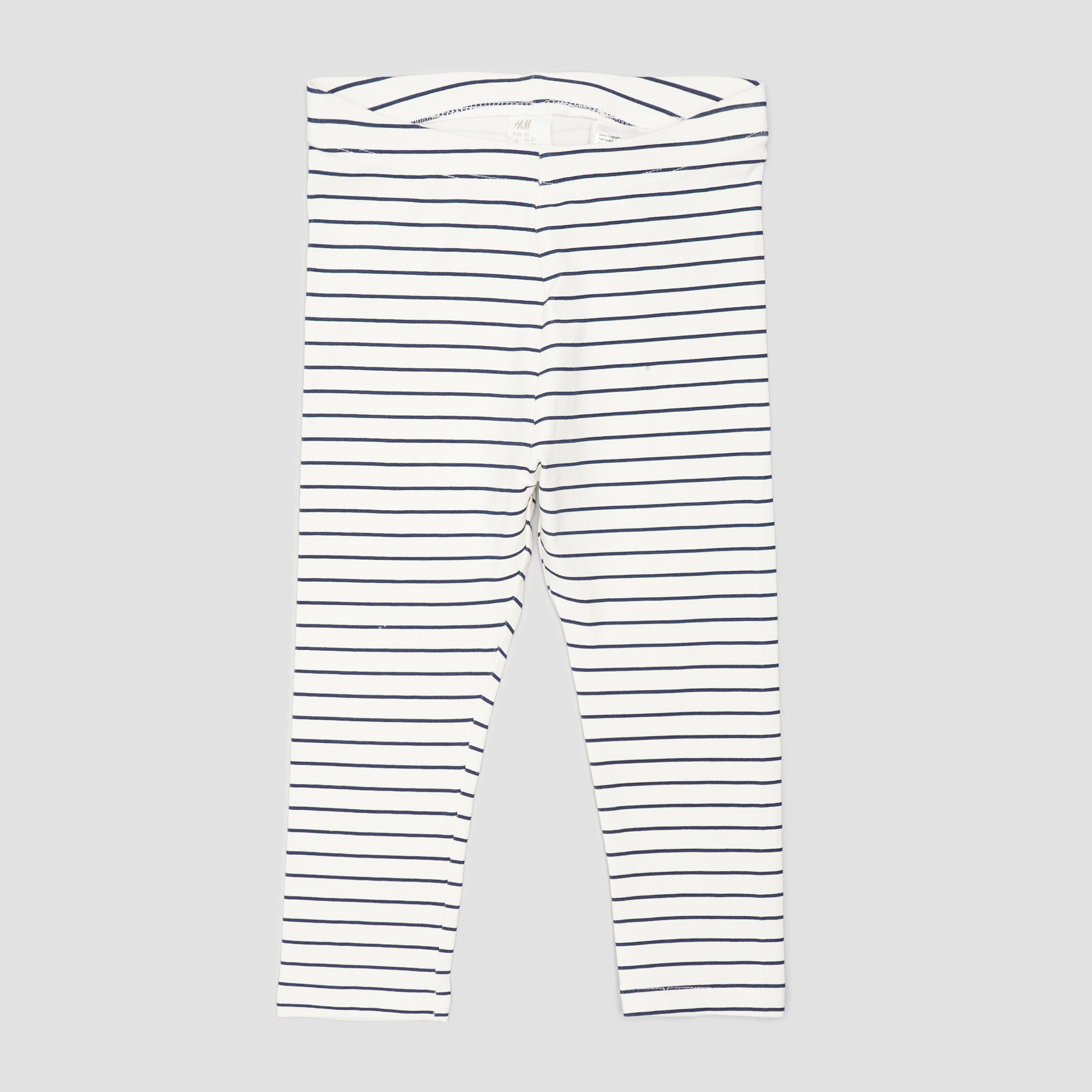 

Леггинсы H&M 92см белый полоска 1711752413