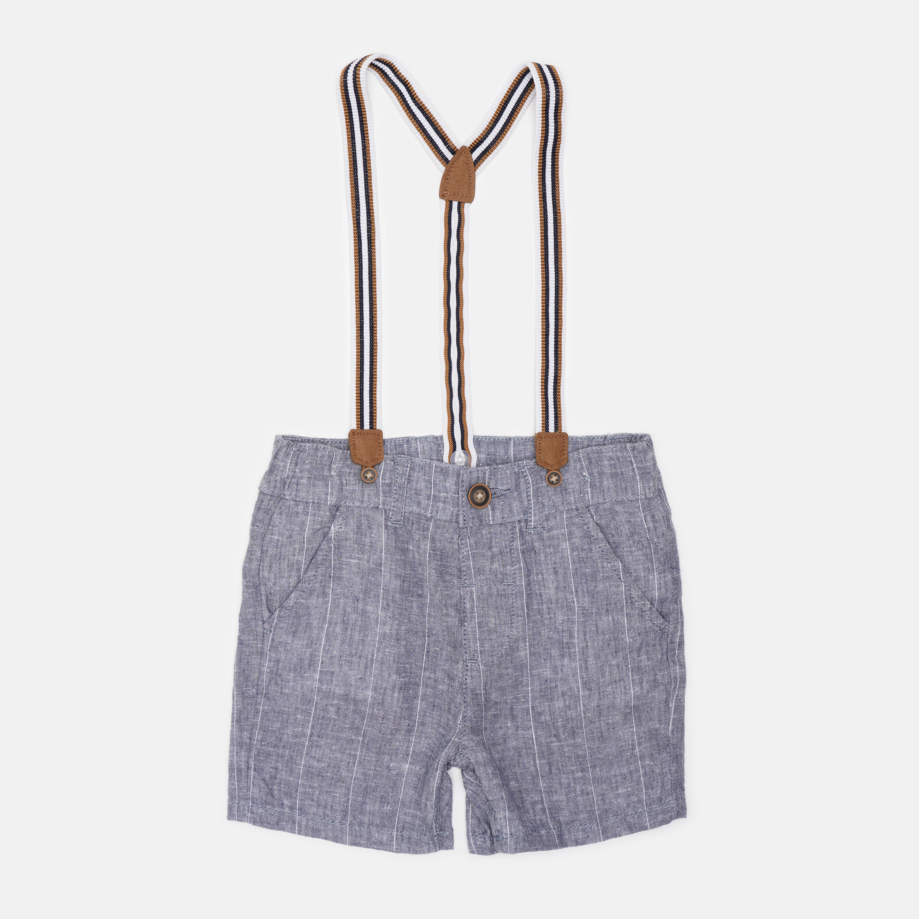 

Шорты на подтяжках C&A 86см бело синий 2126156