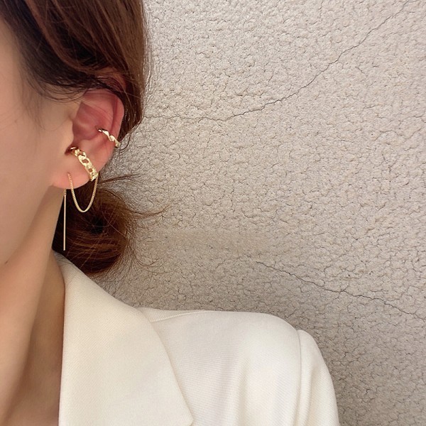 

​Серьга каффа "Golden Hairpin", набор 2 шт, Famous Care