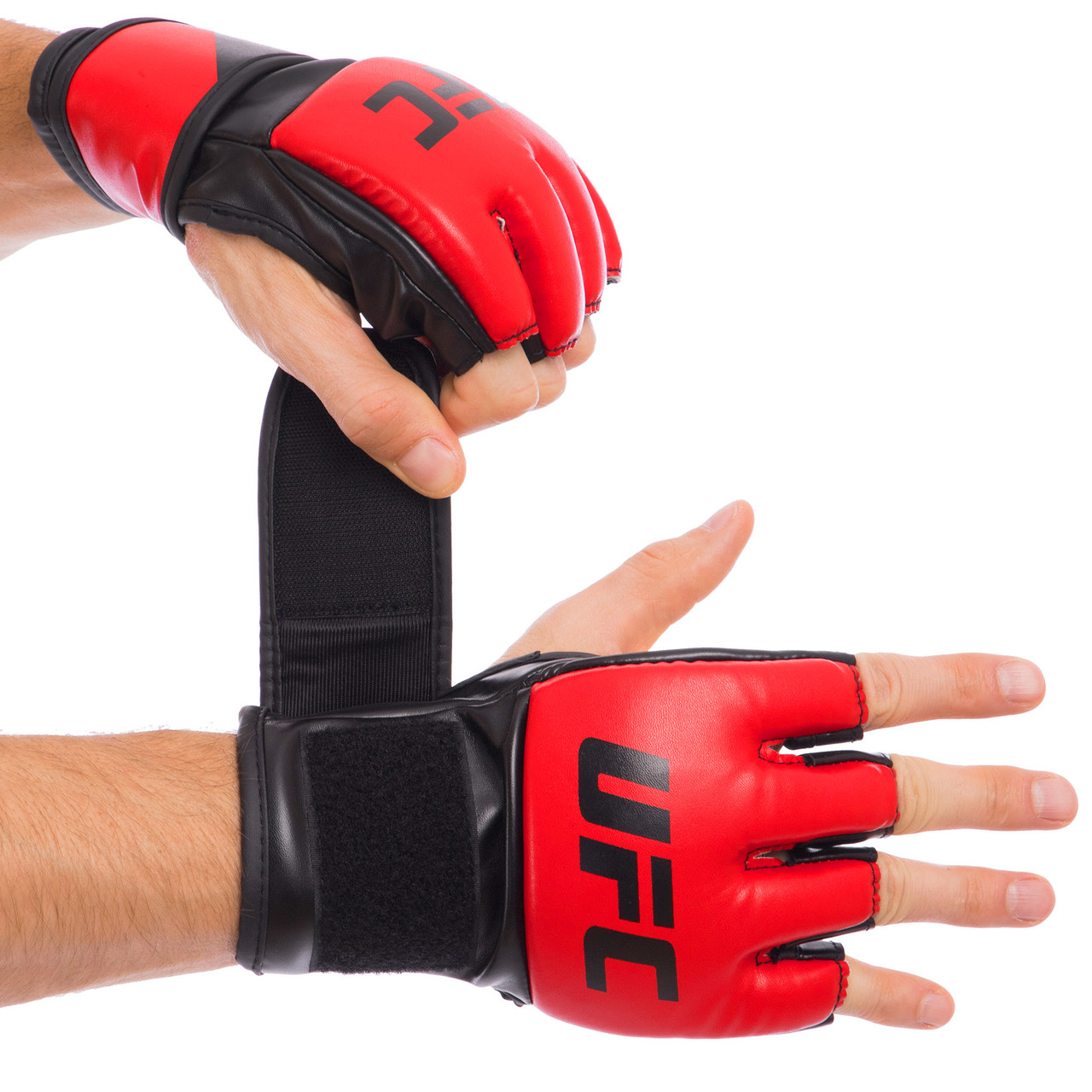 

Перчатки для смешанных единоборств MMA, самбо, джиу-джитсу, карате UFC UHK-69108 размер S-M красный