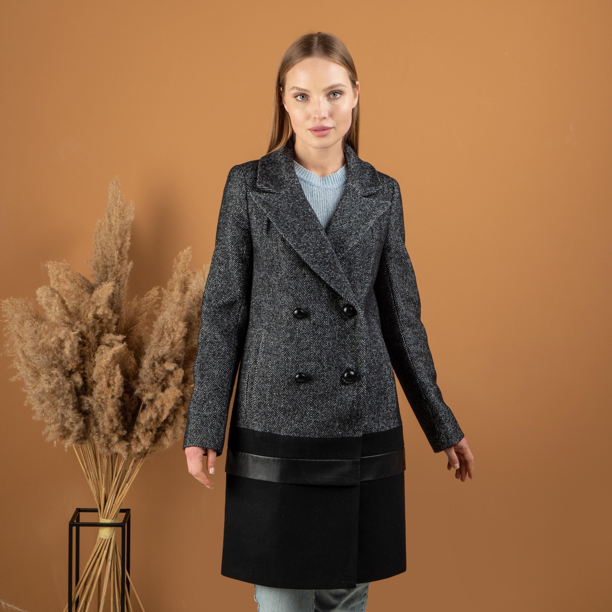 

Женское демисезонное пальто UF-fashion 663 -ПК  серый, Женское демисезонное пальто UF-fashion 663 -ПК 46 серый