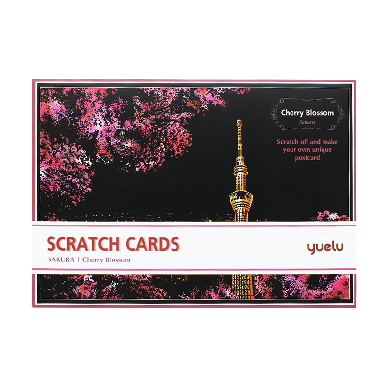 

Скретч-картина 4 в 1 YUELU G-05 Cherry Blossoms