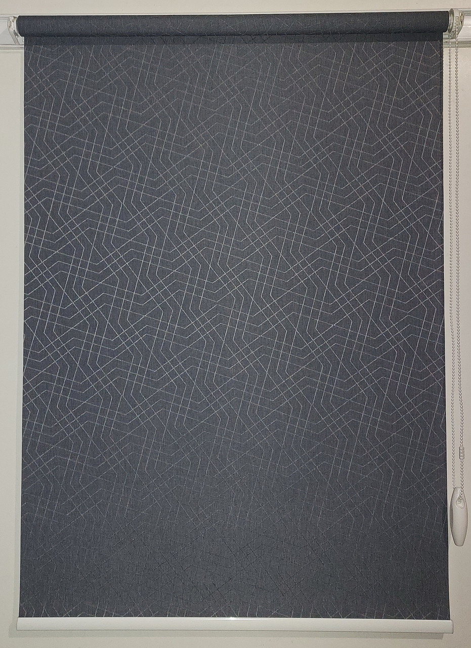

Рулонная штора Miranda Давос 120*150 см Тёмно-серый М-591
