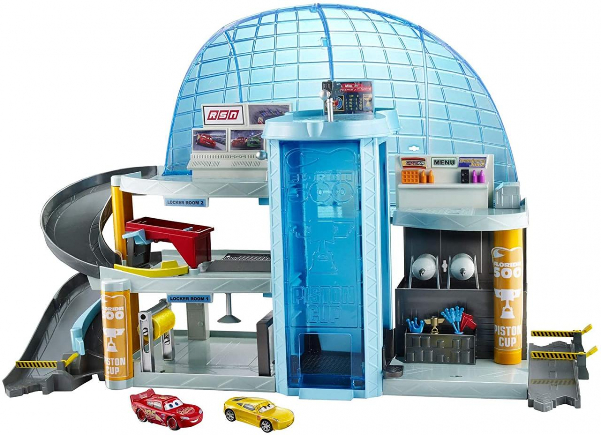 

Ігровий набір Тачки 3 Disney Cars Toys Pixar Cars 3 Florida Speedway Mega Garage Паркінг гараж (FGF49)