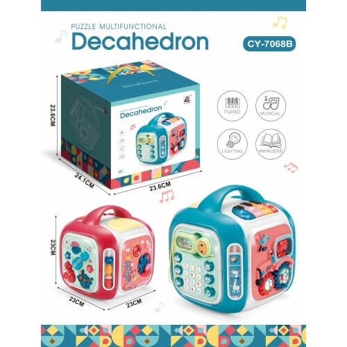 

Куб-логика многофункциональный (звук и свет) CY-7068B A-Toys (CY-7068B)