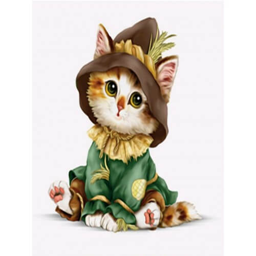 Алмазная мозаика Dreamtoys Кот пастушок, размер 30-40 см H8236 ...