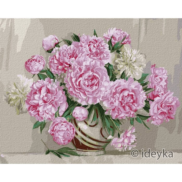 

Картина по номерам Идейка Очаровательные пионы, размер 40-50 см КНО3197 Идейка (КНО3197)