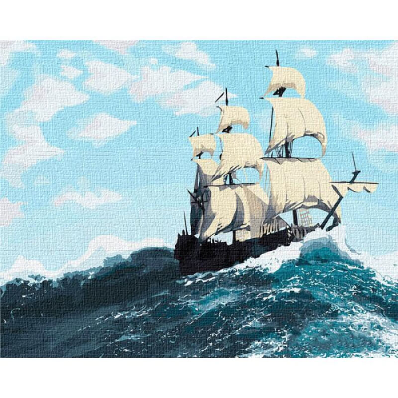 

Картина по номерам Идейка Бурные волны размер 40-50 см КНО2752 Идейка (КНО2752)