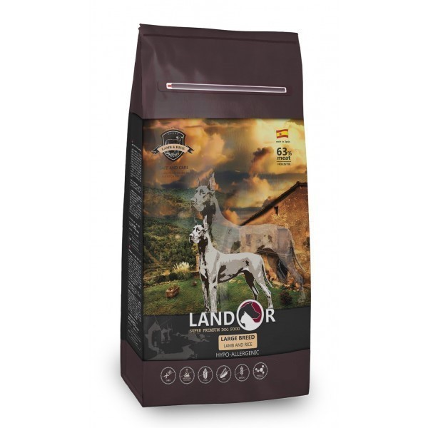 

Сухой корм для собак крупных пород Ягнёнок с рисом Landor Adult Large Breed Lamb & Rice 3 кг