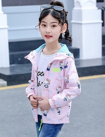 

Детская ветровка для девочки Hello Kitty Tortila розовая 130 р-р