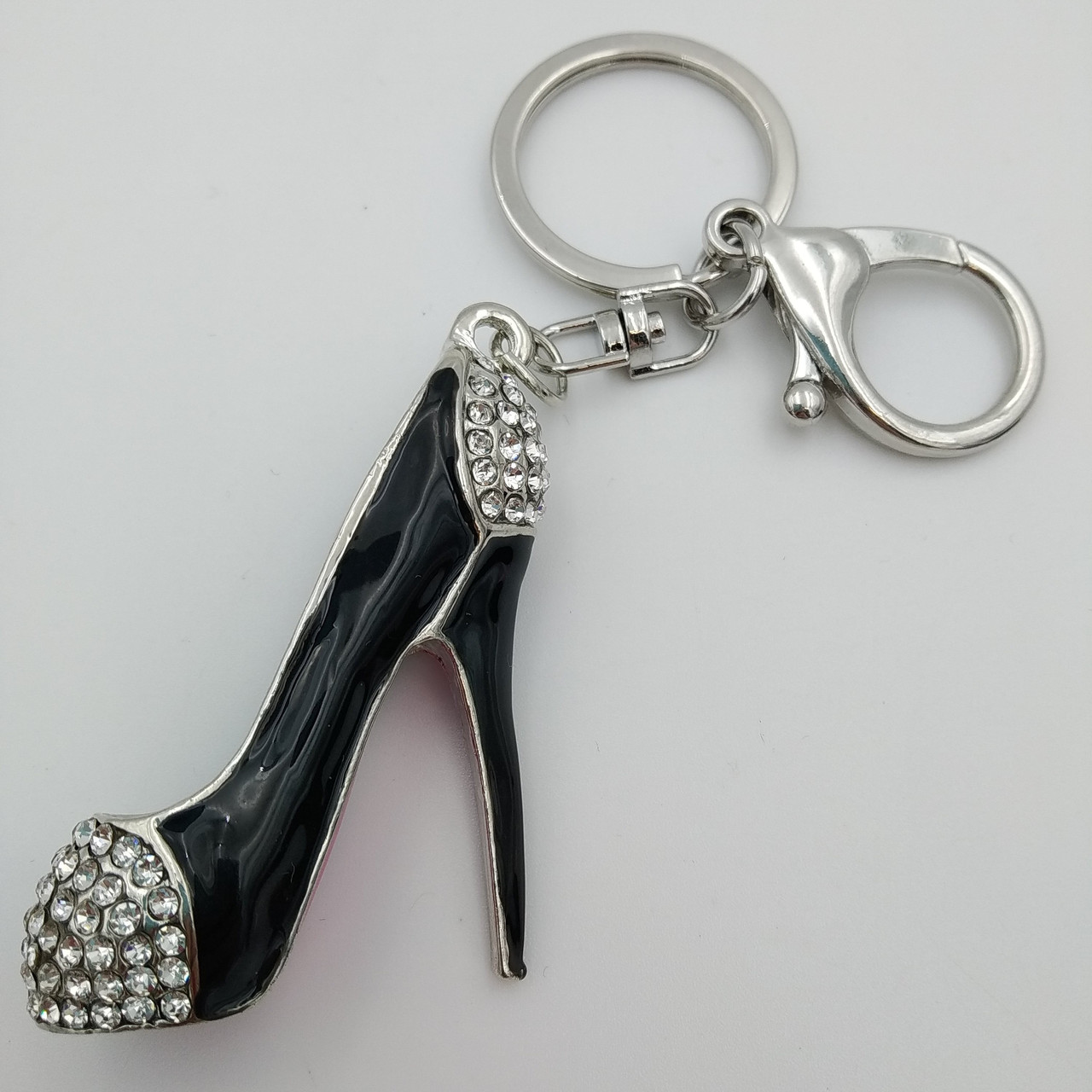 

Брелок для ключей женская туфелька лабутен Черный