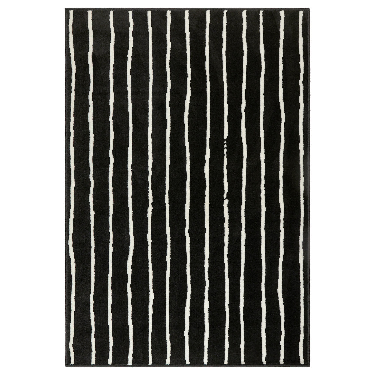 

Килим GORLOSE IKEA 503.208.48 чорний/білий 133х195