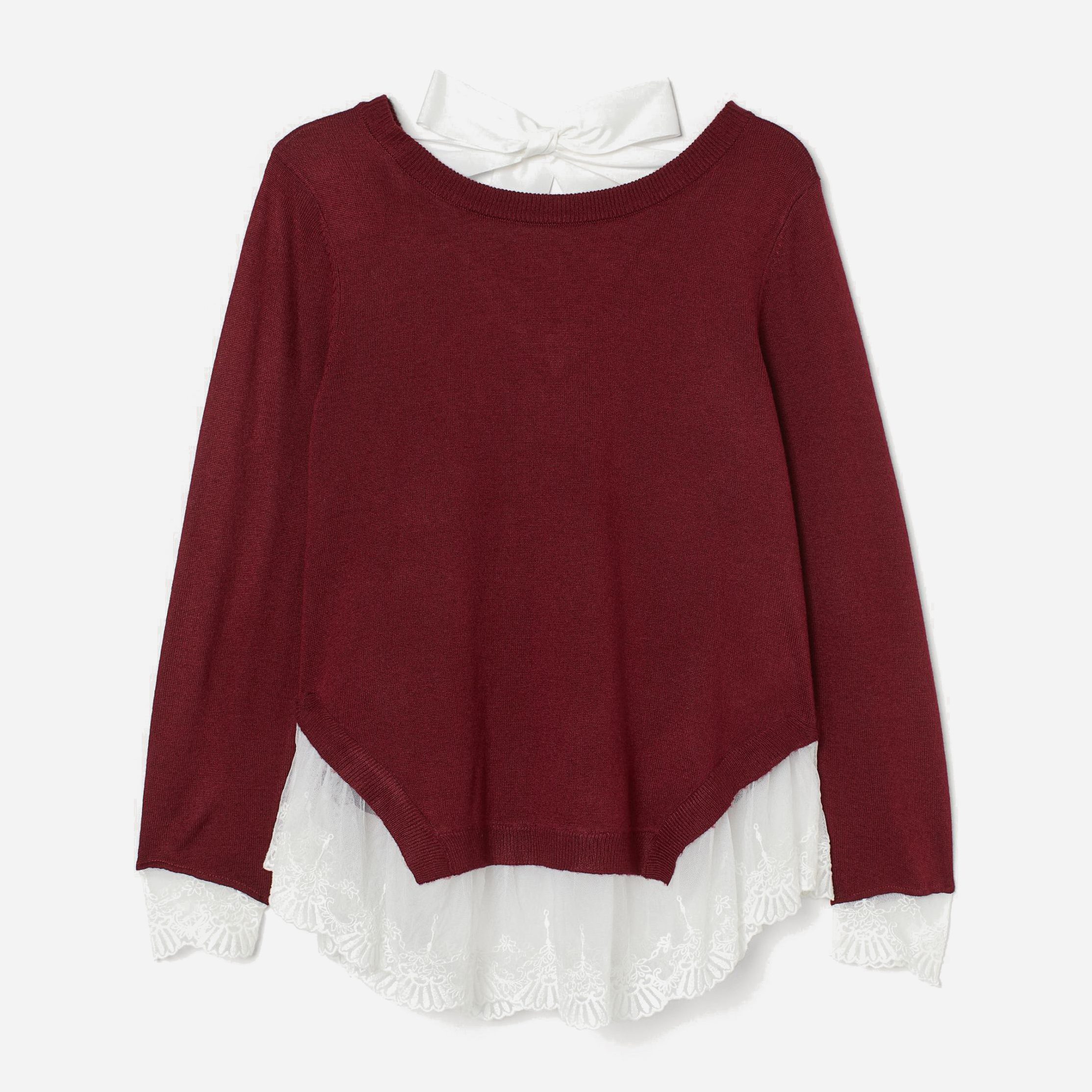 

Джемпер H&M 0782689-0  Бордовый, Джемпер H&M 0782689-0 S Бордовый
