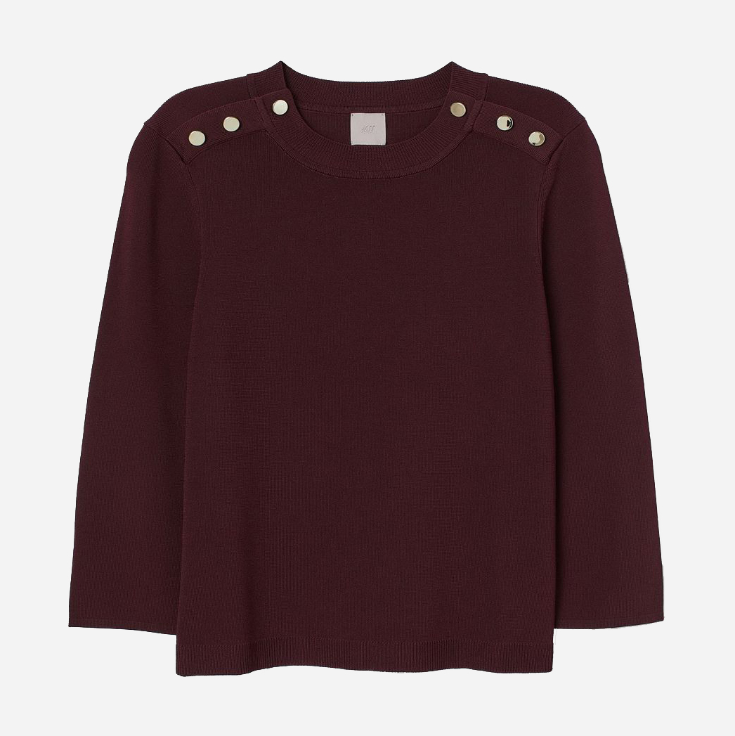 

Джемпер H& 0827420-0  Бордовый, Джемпер H&M 0827420-0 M Бордовый