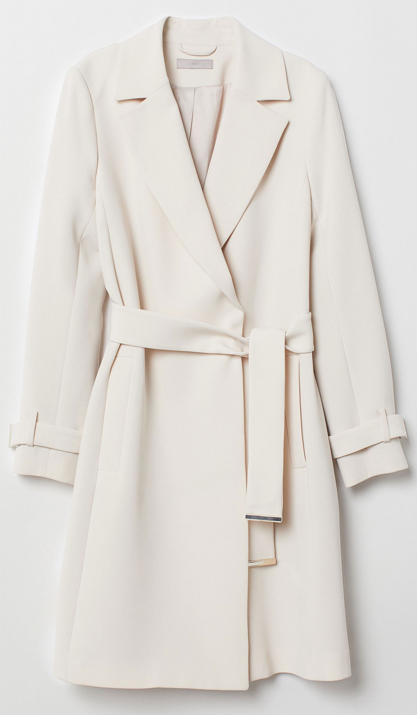 

Пальто H&M 7087059 32 Светло-бежевое