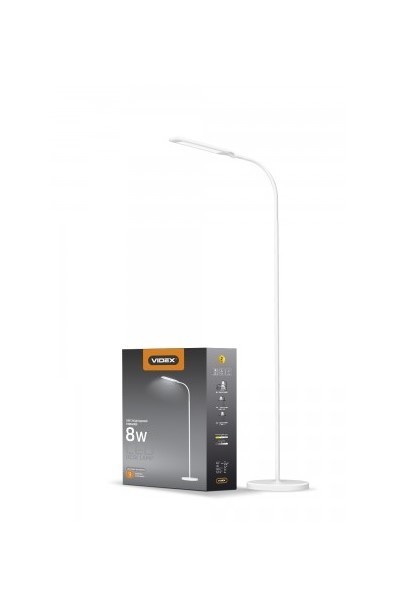 

LED торшер белый VIDEX TF0702W 8 Вт 3000-5500K (VL-TF0702W)