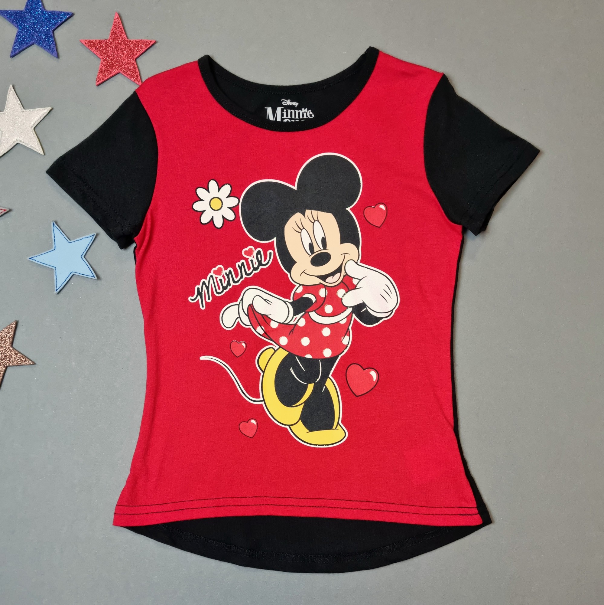

Футболка Minnie Mouse Disney для девочки 110 см Красная с черным 19058