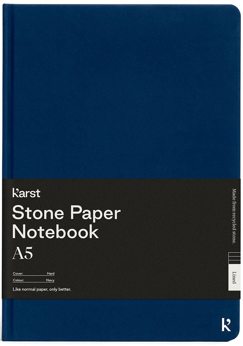 

Блокнот Karst Notebook A5 144 страницы в линию Темно-синий (754169026899)