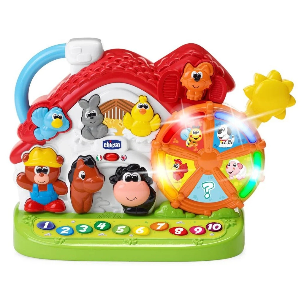 

Развивающая игрушка Chicco двуязычная Ферма, рус.-англ. (09604.00.18)