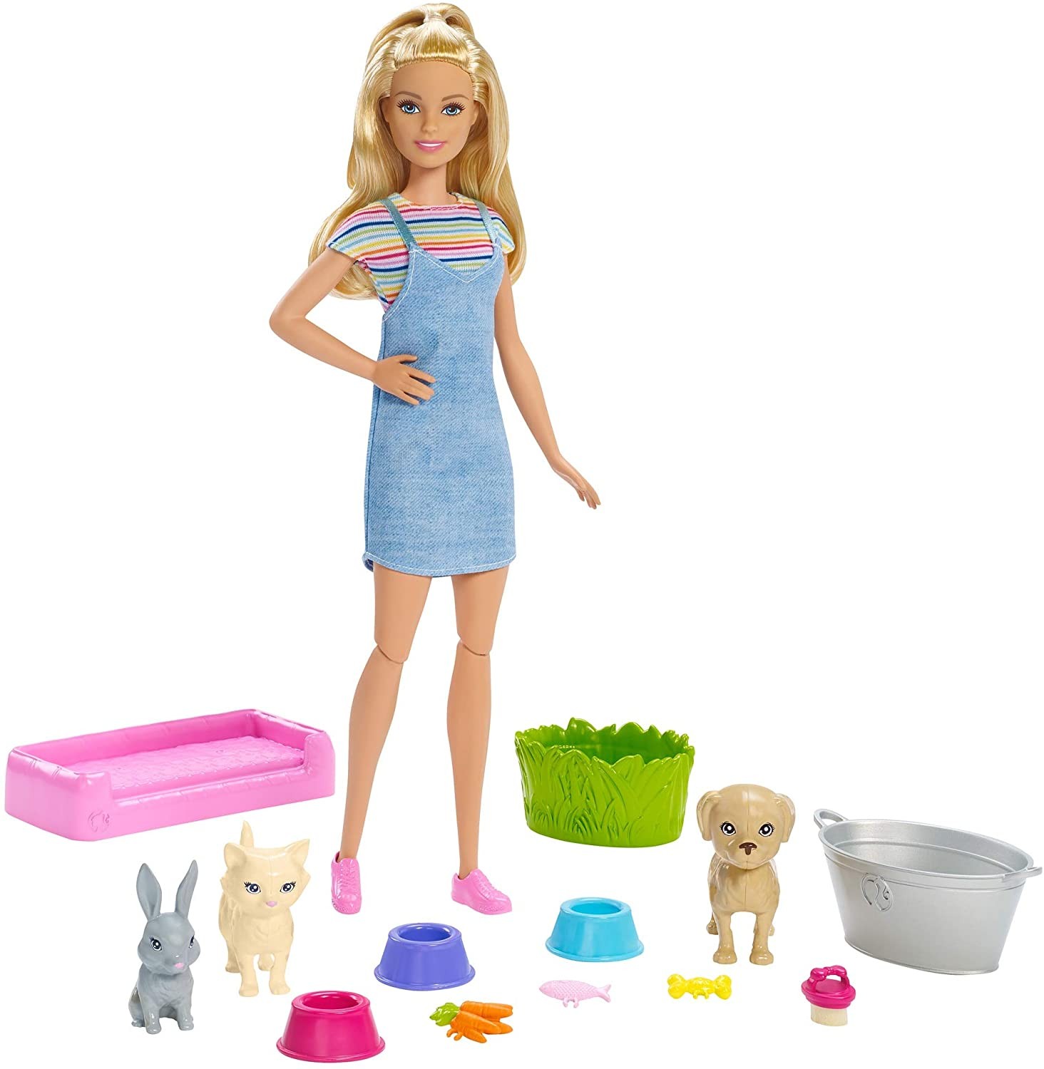 

Кукла Барби Купай и играй (Barbie Play 'n Wash Pets Playset with Blonde Doll)
