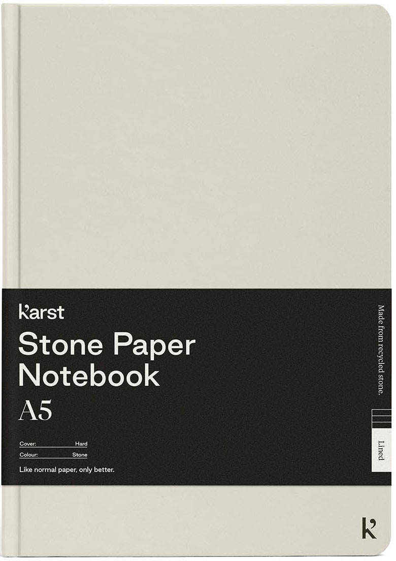 

Блокнот Karst Notebook A5 144 страницы нелинованный Серый камень (754169026981)