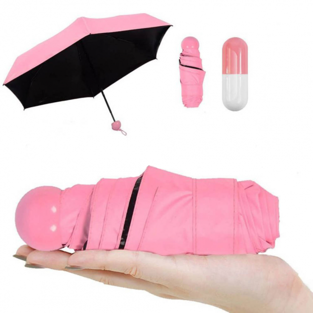 

Зонт мини-зонт в капсуле Capsule Umbrella Pink (Розовый)
