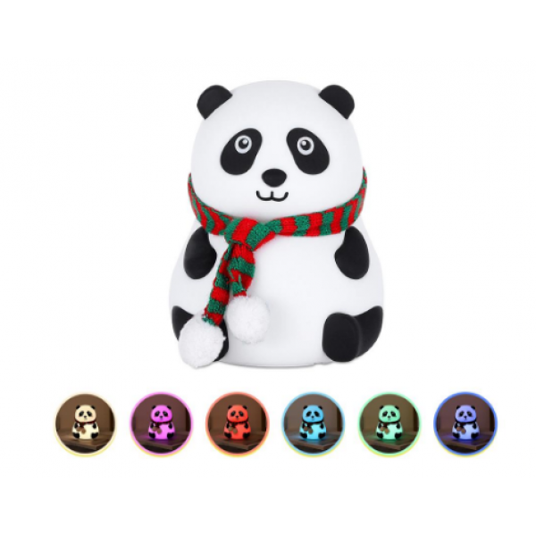 

Ночник детский силиконовый "Панда" 3DTOYSLAMP Белый с черным (BD084)
