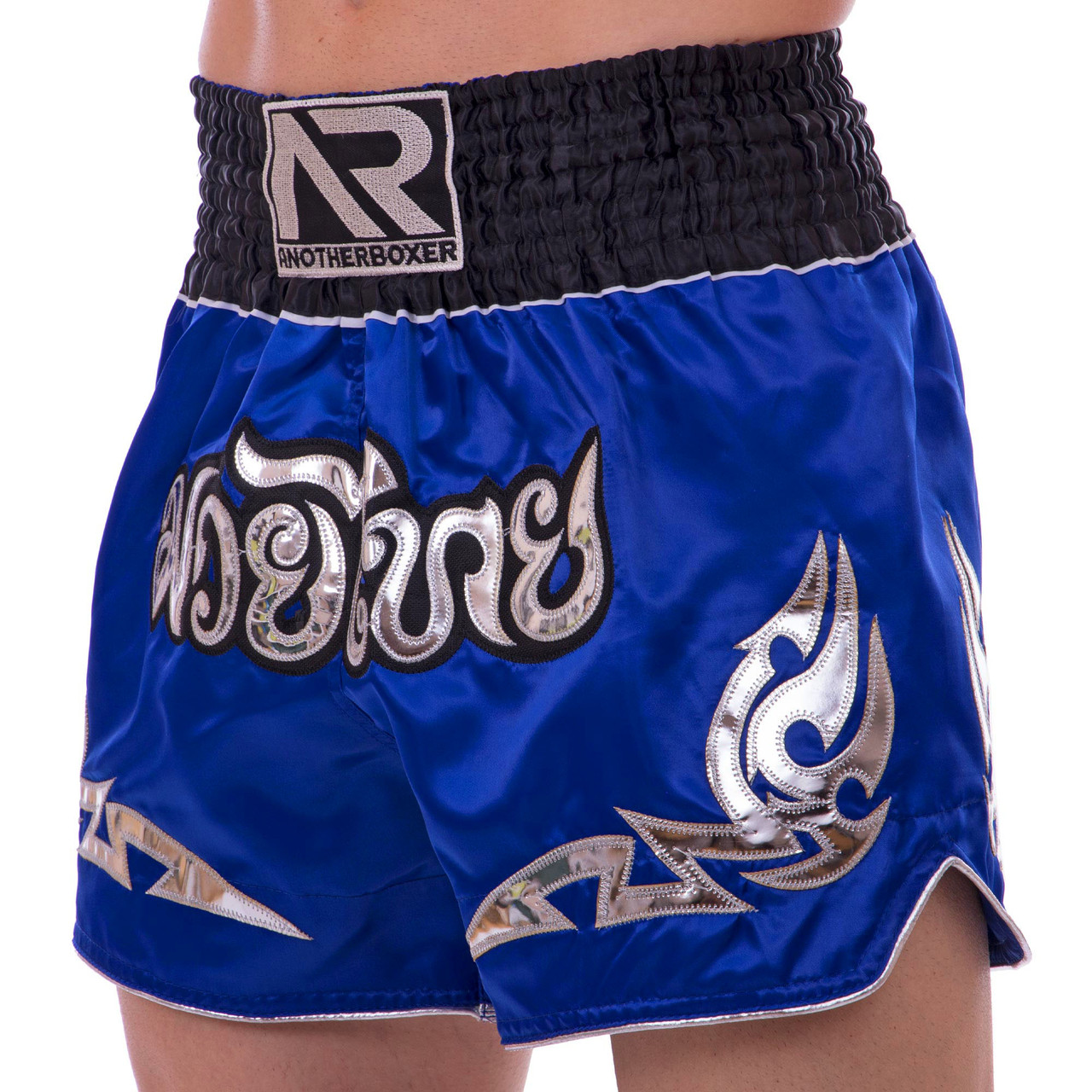 

Шорты для тайского бокса и кикбоксинга Another Boxing Heroe 2346 размер XL (50-52) Blue-Black-Silver