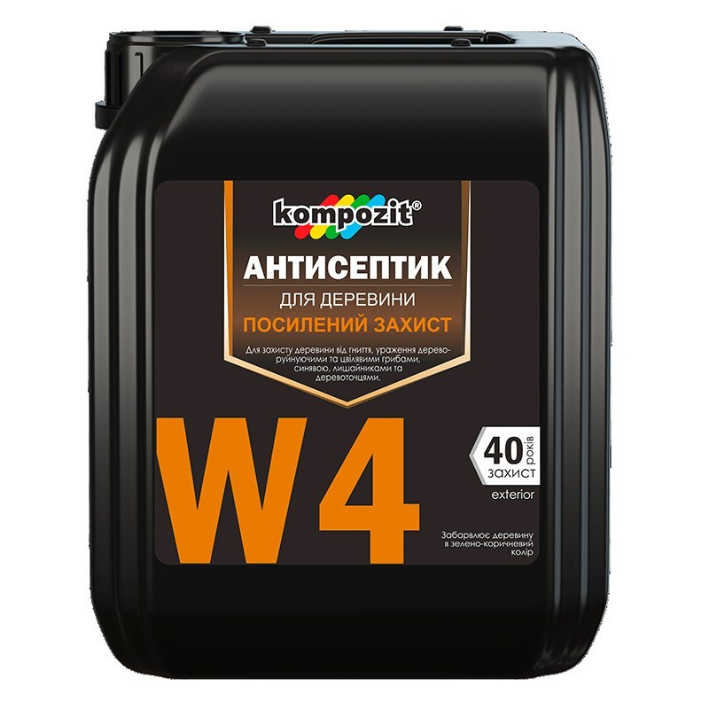 

Антисептик для усиленной защиты W4 Kompozit 10 литров