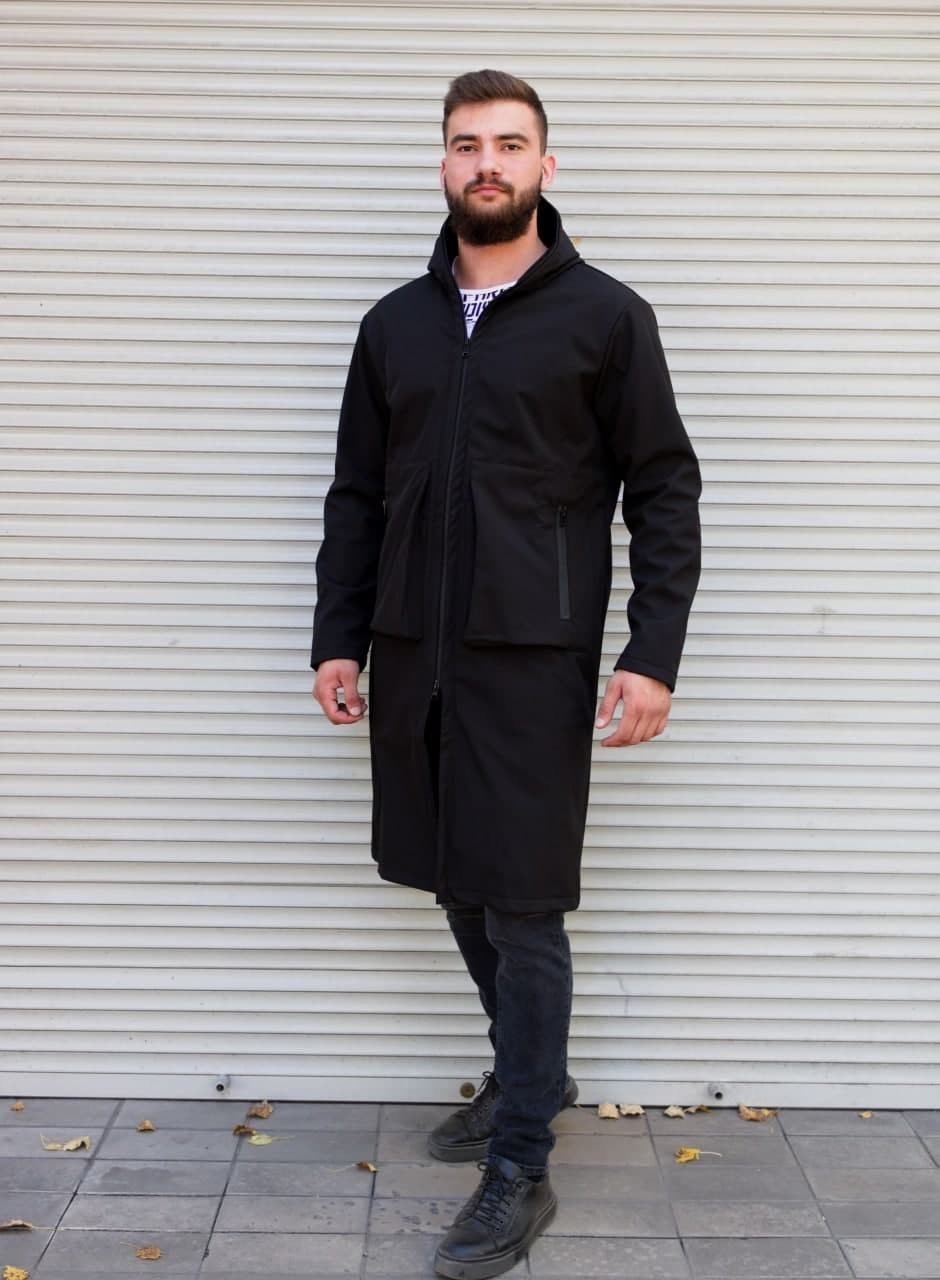 

Пальто R.A. Softshell Hooded Black  чёрное 2081, Пальто R.A. Softshell Hooded Black M чёрное 2081-M