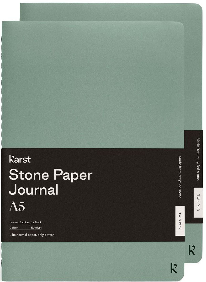 

Набор тетрадей Karst Journal A5 104 страницы Линия + Нелинованный Эвкалипт (754169024987)