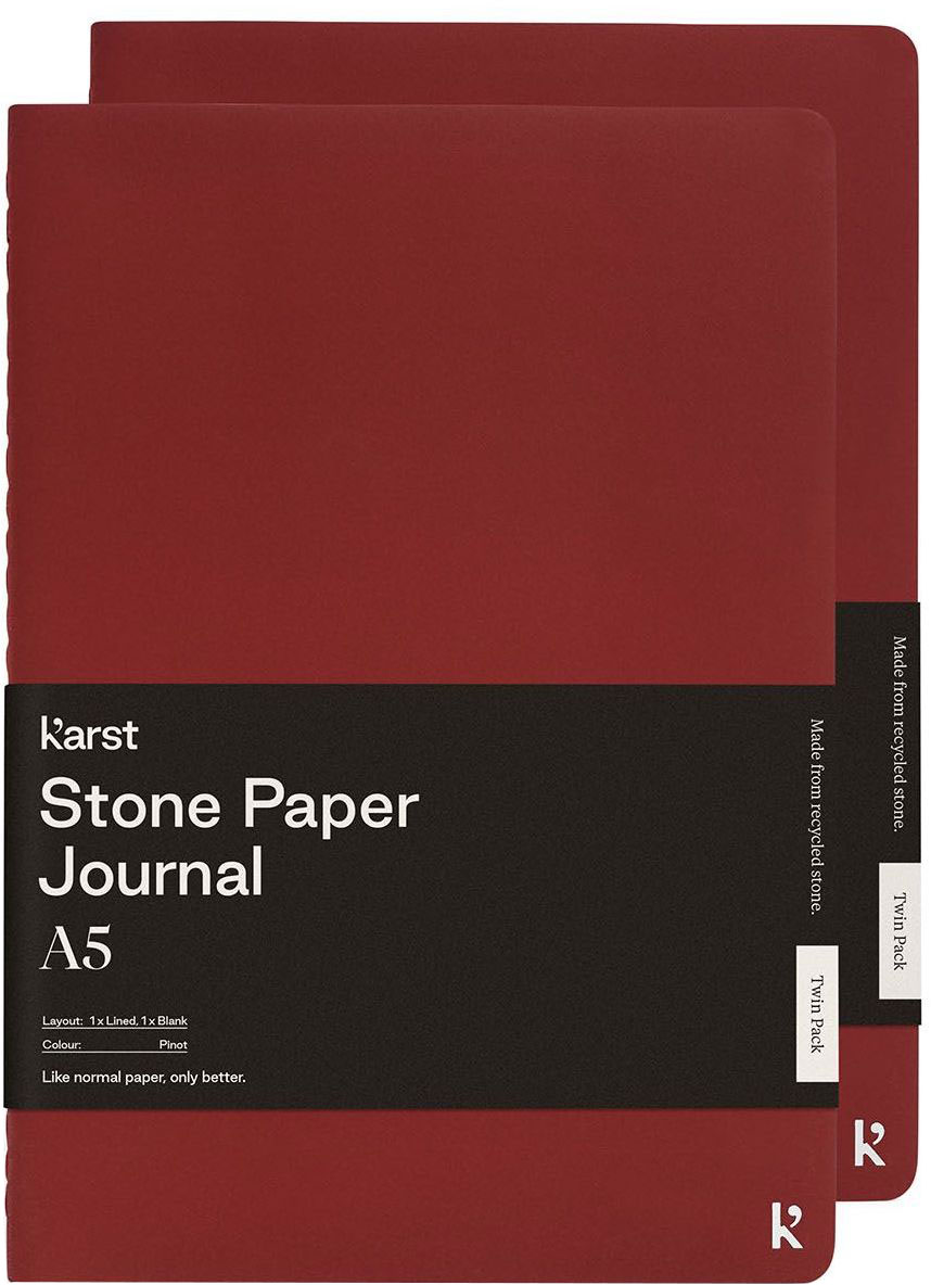 

Набор тетрадей Karst Journal A5 104 страницы Линия + Нелинованный Пино-бордо (754169024994)