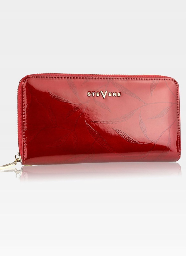 

Кошелек премиум женский кожаный STEVENS, красный, 10 х 19 х 3 см (02LEAF-119 RFID) с защитой RFID
