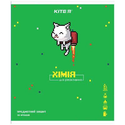 

Тетрадь Kite предметный Химия Pixel 48 листов в клетку 8 шт (K21-240-14)