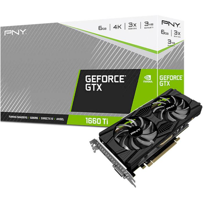 

Видеокарта PNY GeForce GTX 1660 Ti Dual Fan (VCG1660T6DFPPB)