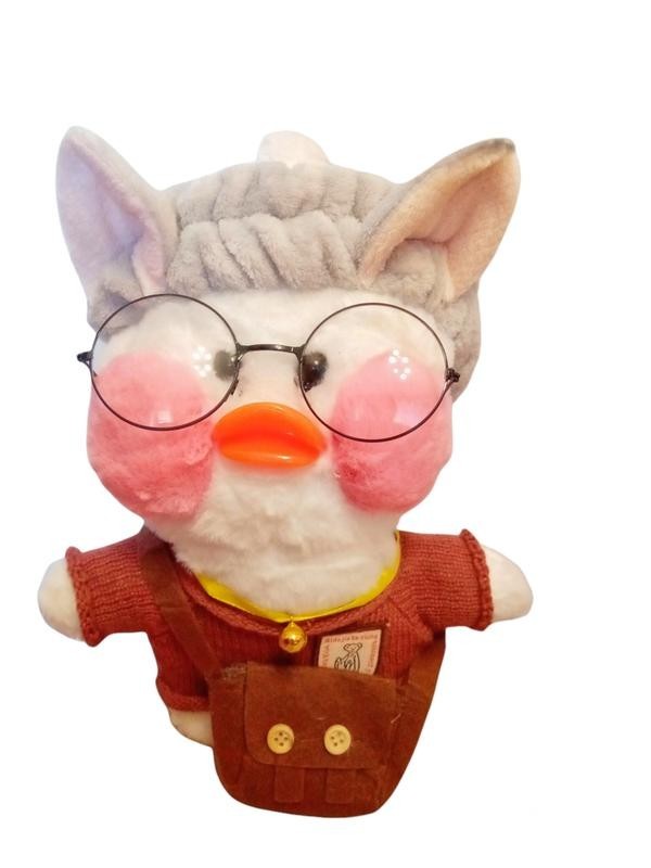 

Мягкая плюшевая игрушка утка лалафанфан / lalafanfan с сумочкой