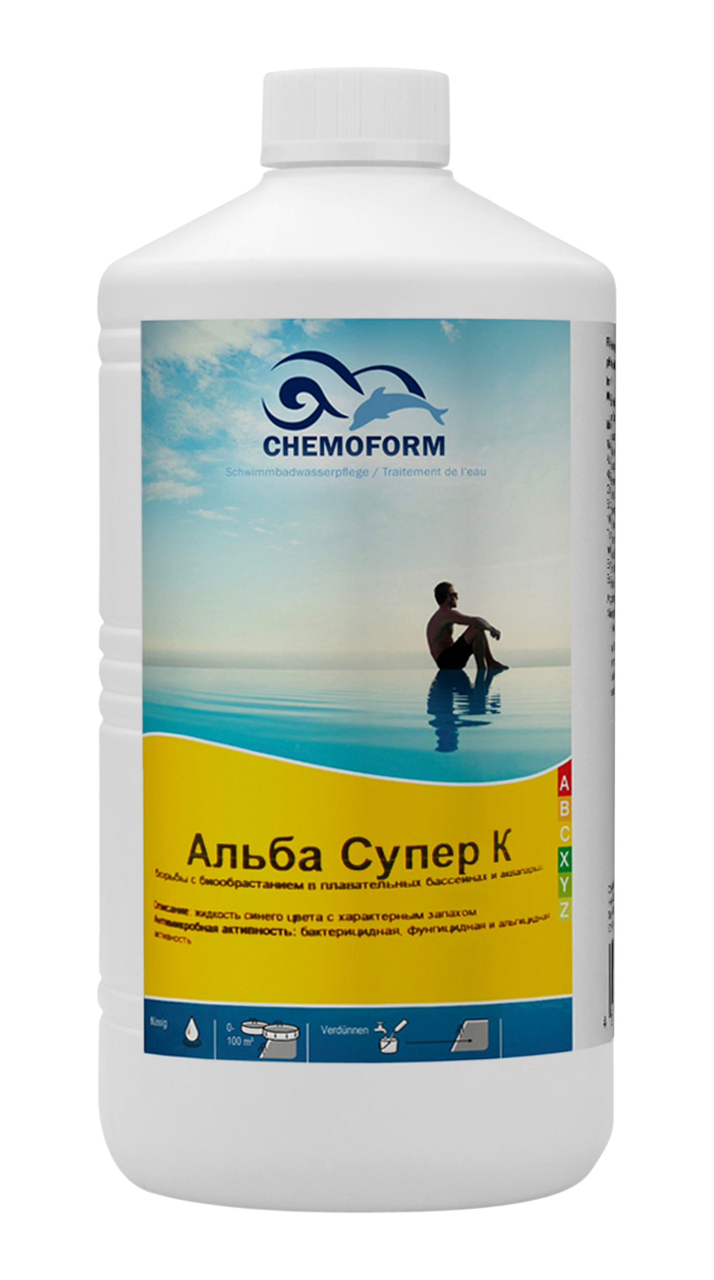 

Альгицид против водорослей Супер K. 1л Chemoform