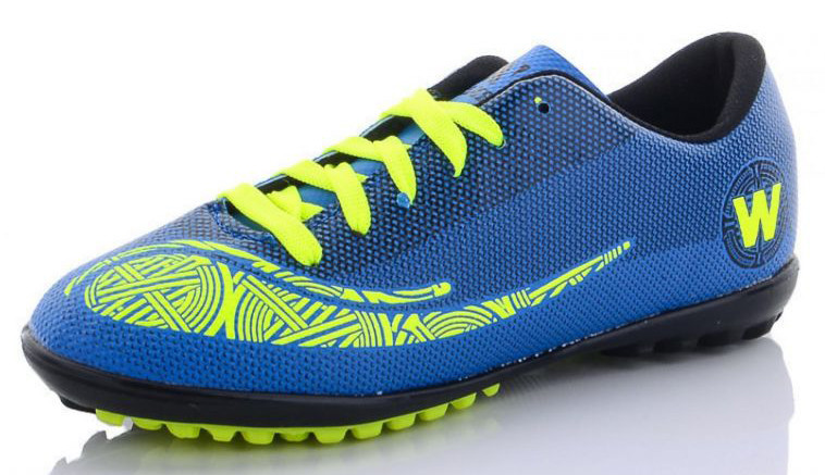 

Детские футбольные сороконожки 36 синие Walked M10-01