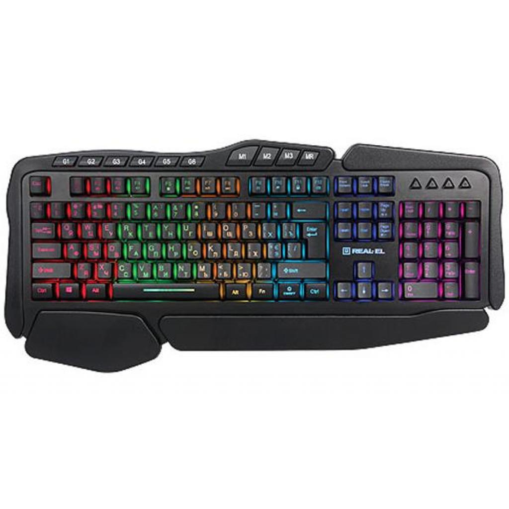 

Клавиатура REAL-EL 8900 Gaming RGB Macro, black