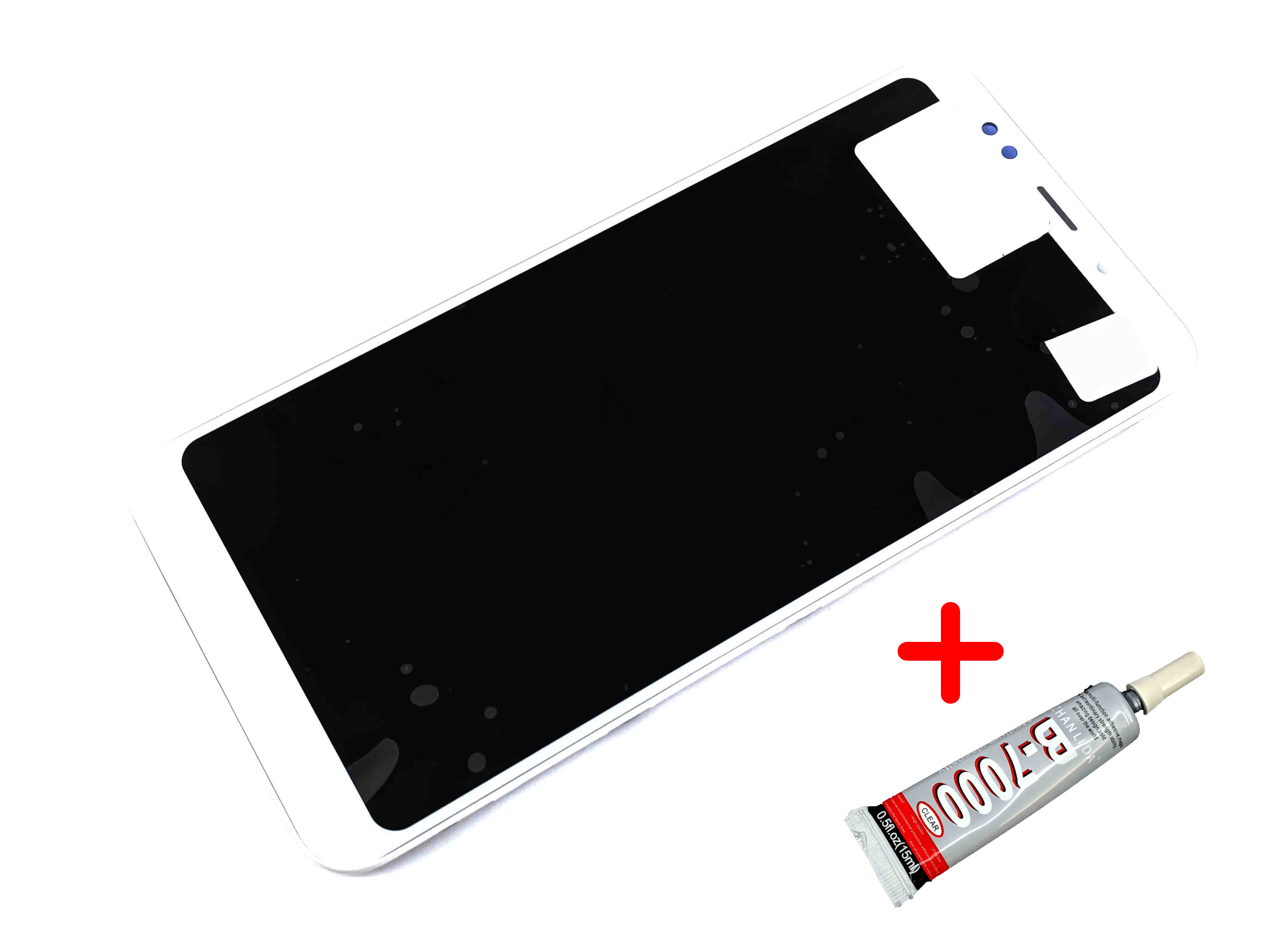 

Дисплей + Сенсор (модуль) экран Xiaomi Redmi 5 белый + передняя панель + клей B7000 high copy