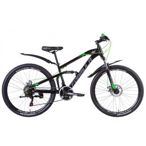 

Велосипед FORMULA BLAZE 26" 15" 2021 Черно-зеленый