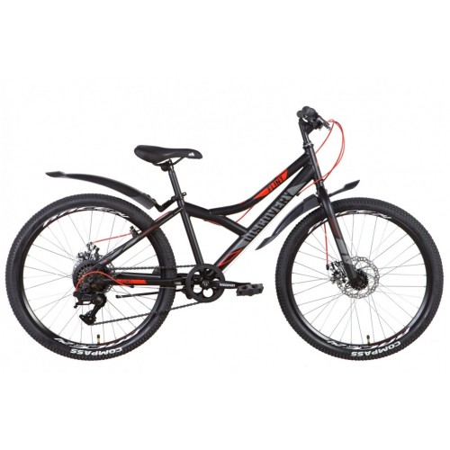 

Велосипед DISCOVERY FLINT DD 24" 13" 2022 Черно-серо-красный (м)