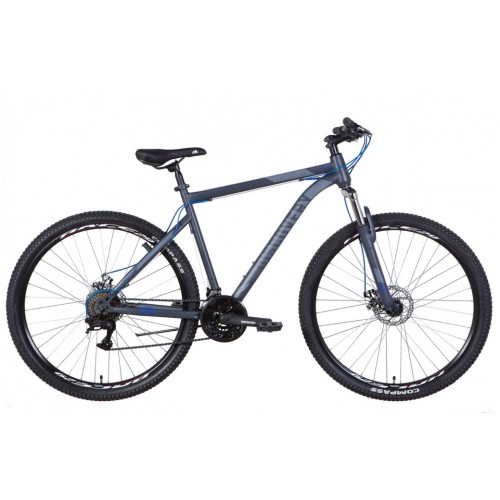 

Велосипед ST DISCOVERY TREK AM DD 29" 21" 2022 Темно-серый с синим (м)